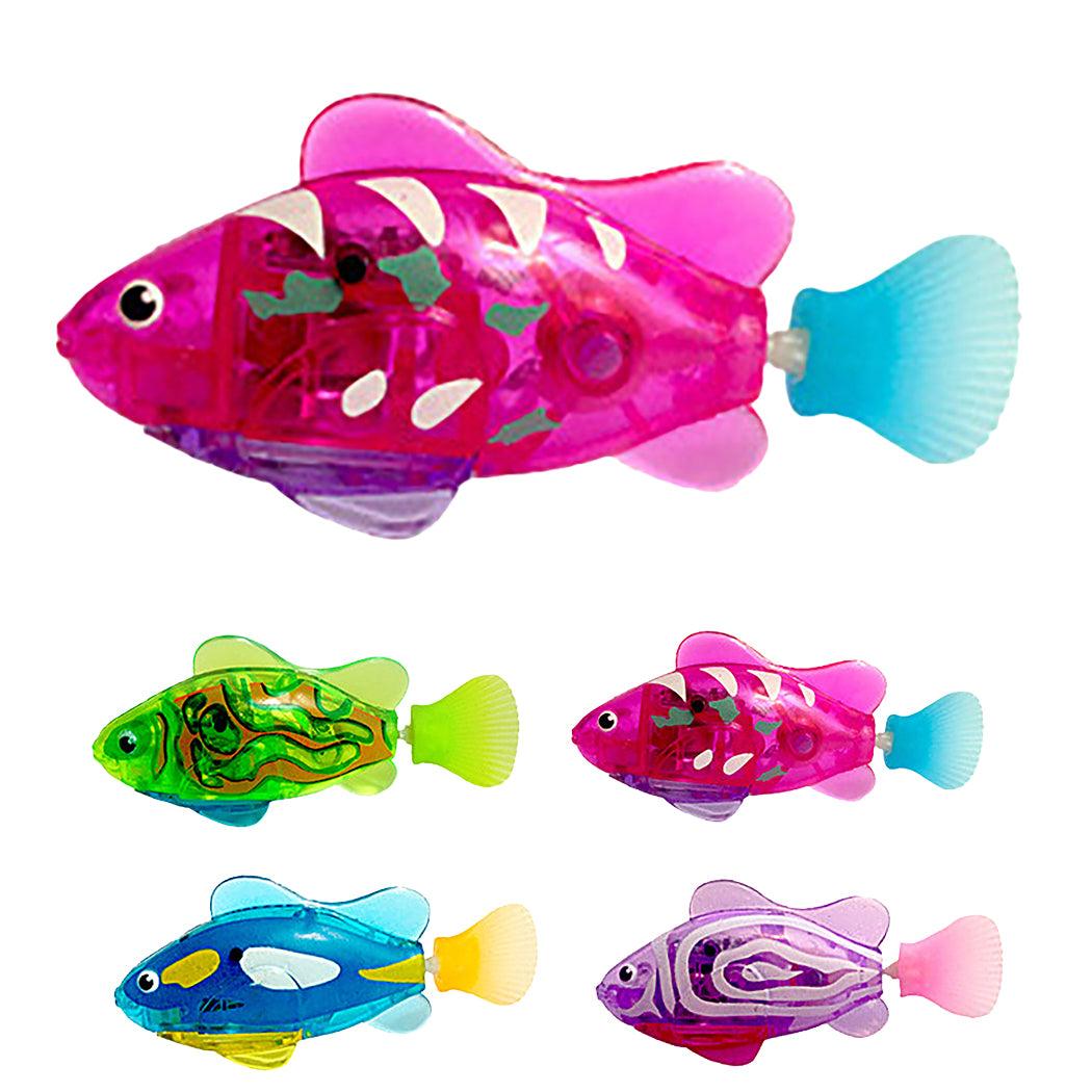 Pet Fish Electronic Cat Toys With Grass Led Light Toys - Dog Hugs Cat