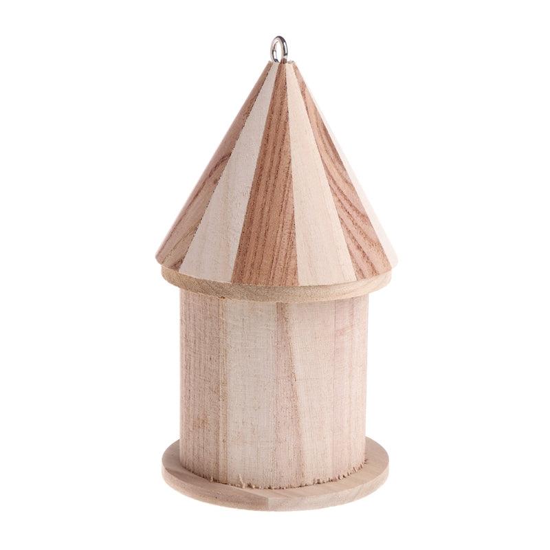 Wooden Outdoor Bird Nest - Dog Hugs Cat