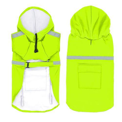 Waterproof Reflective Dog Raincoat - Dog Hugs Cat