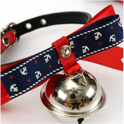 Cute Puppy Kitten Dogs Cat Pet Bow Tie Bell Bowtie Adjustable Bowknot Collars Pet Products Dog Accessories - Dog Hugs Cat