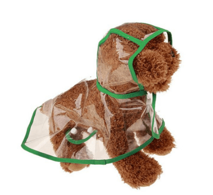 1Pc Transparent Waterproof Dog Clothes Transparent Rain Coat Pet Clothes Puppy Raincoat Hoody Clothing For Dogs - Dog Hugs Cat