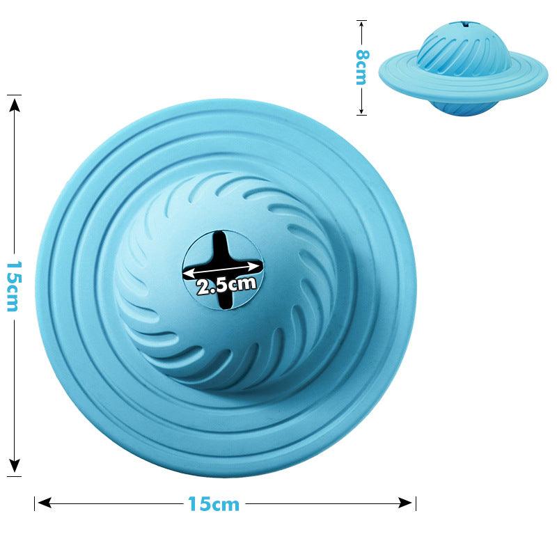 Pets Biting Toys Multi-Function Leaking Device Flying Disk - Dog Hugs Cat