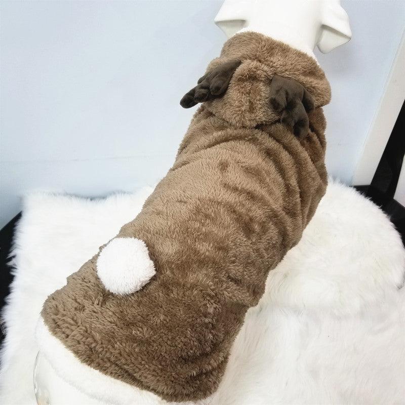 Christmas Pet Clothes Large Dog Cotton Coat - Dog Hugs Cat
