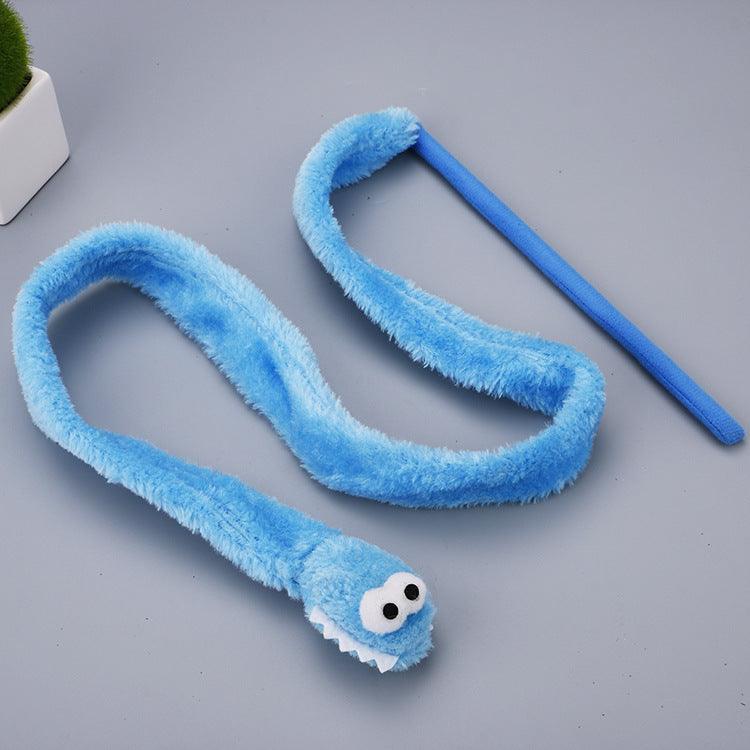 Pet Cat Toy Cartoon Snake Funny Cat Rod Cat Interactive Toy Funny Cat Rod - Dog Hugs Cat