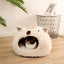 Alpaca Pet Bed Warm Plush Cat Dog Bed - Dog Hugs Cat