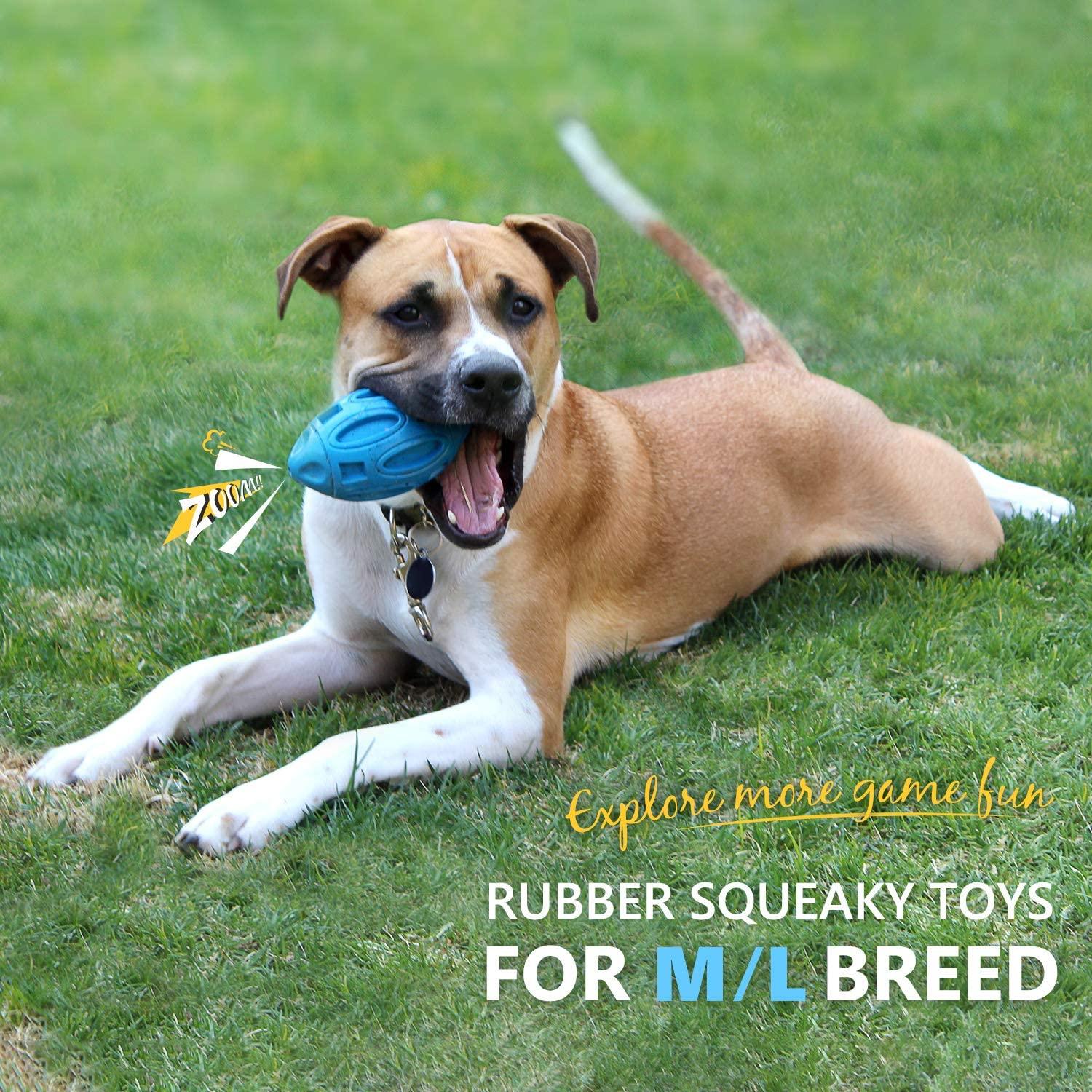 Pet Supplies Dog Toys Rubber Sounding Rugby Wear-Resistant Bite-Resistant Sounding Dog Ball - Dog Hugs Cat