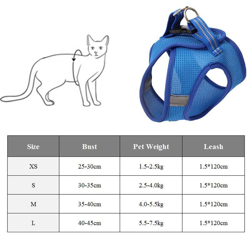 Anti-Strike Cat Traction Cat Harness - Dog Hugs Cat