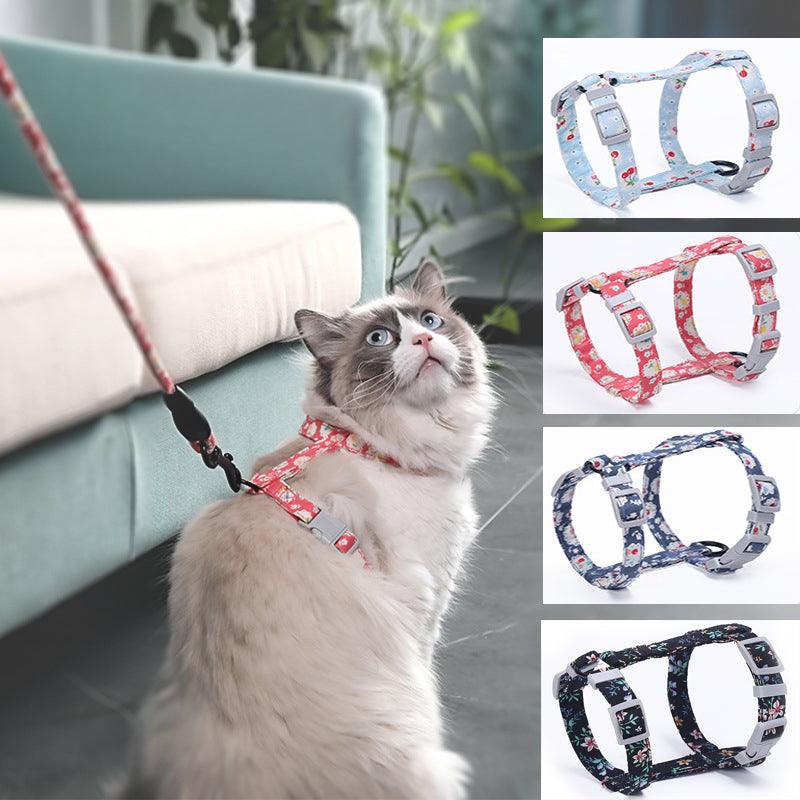 Cat I-Shaped Chest Harness - Dog Hugs Cat