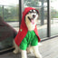 Embroidered Red Pet Christmas Cloak - Dog Hugs Cat