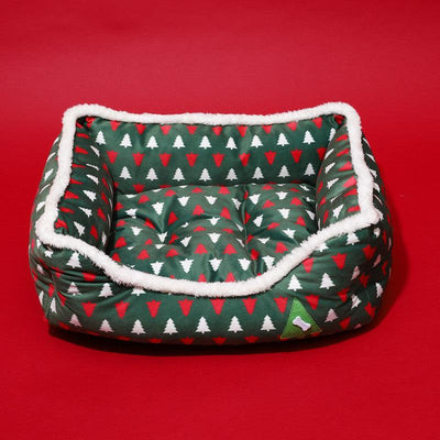 Animals Christmas Sofa Dog Beds Waterproof Bottom Soft Pure Cotton Warm Bed For Dog Xmas Soft Pet Bed Catremovable Bed Winter - Dog Hugs Cat