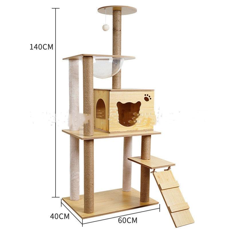 Cat Crawl Nest Scratching Board Tree Supplies Pet Toy Space Capsule - Dog Hugs Cat