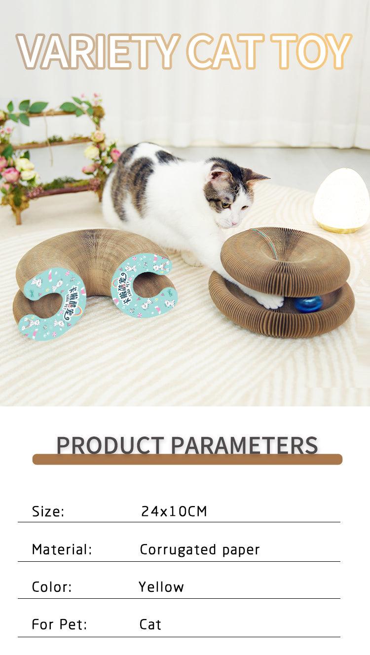 Manufacturer Wholesale Deformable Interactive Corrugated Foldable Cat Scratcher Cardboard - Dog Hugs Cat
