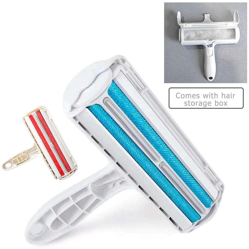 2-Way Pet Hair Roller Remover: The Ultimate Fur Cleaning Tool for Dogs and Cats - Dog Hugs Cat