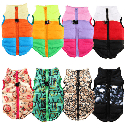 Pet Clothing Autumn And Winter Pet Puppy Jacket Vest Traction Buckle - Dog Hugs Cat