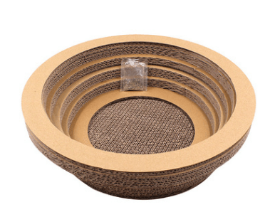 Pet Cat Kitten Scratch Scratcher Pad Seize Catch Board Mat Catnip Bed S Shape - Dog Hugs Cat