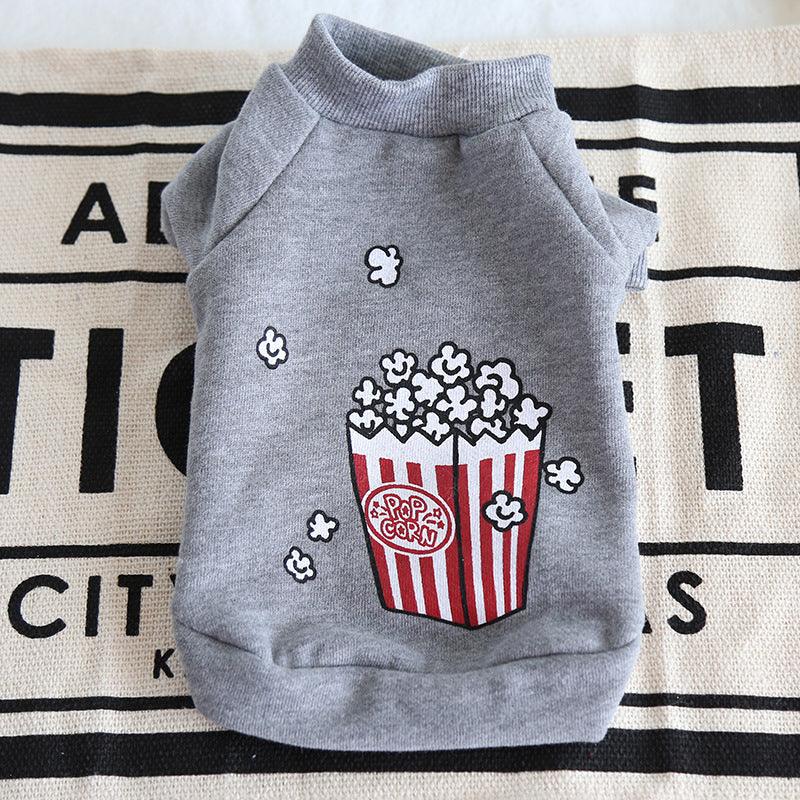 Popcorn Chips Pet Dog Cat Clothes Winter Warm Dog Hoodies Jacket Coats Clothes For Dogs Cat Pet Clothing Small Large - Dog Hugs Cat
