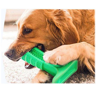 Silicone Pet Toothbrush Dog Tooth Stick Brush - Dog Hugs Cat