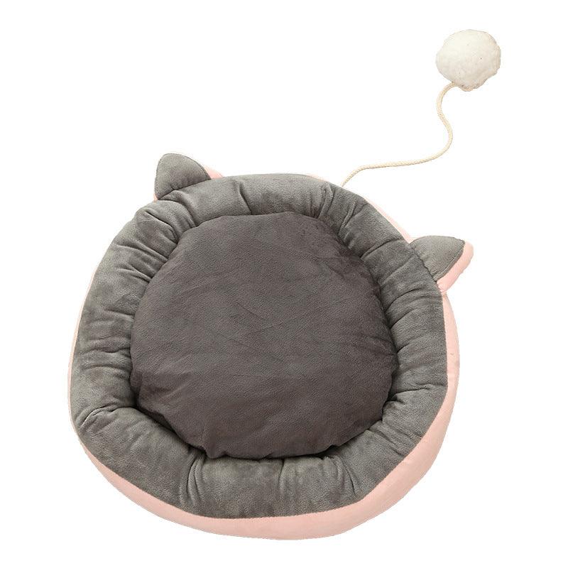 Universal Suede Cat Litter Cat Mat - Dog Hugs Cat