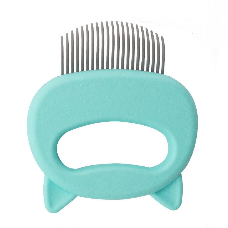 Pet Hair Removal Massaging Shell Comb - Dog Hugs Cat