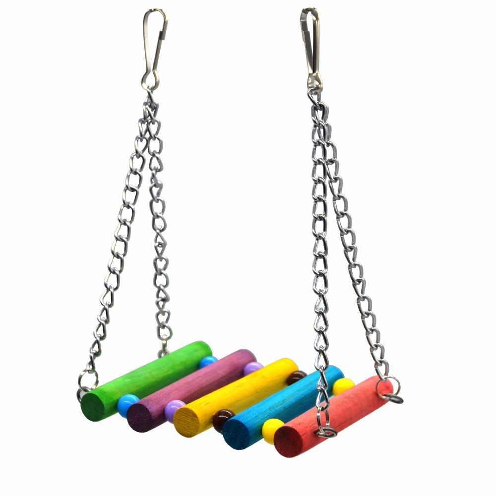 Colorful Suspension Bridge Swing Stand Bar Stand Peony - Dog Hugs Cat