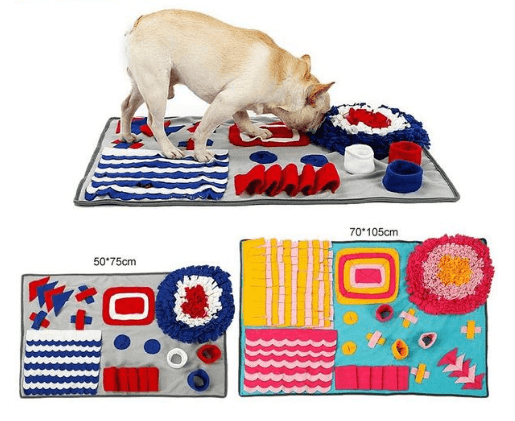 Pet Sniffing Pad Training Blanket Feeding Mat Dog Foraging Skills Toys Pet Activity Training Blanket - Dog Hugs Cat