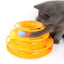 Interactive Funny Four Layer Cat Turntable Pet Ball Tower Tracks Toy - Dog Hugs Cat