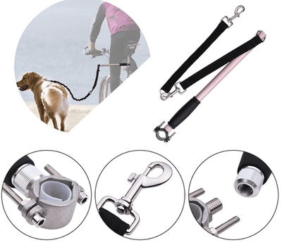 Bicycle Walking Dog Leash - Dog Hugs Cat