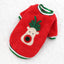 Christmas Costume Coral Fleece Dog Sweater - Dog Hugs Cat