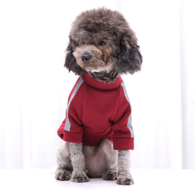 Tractionable Reflective Sweater Night Walking Dog Cat Pet Clothes - Dog Hugs Cat