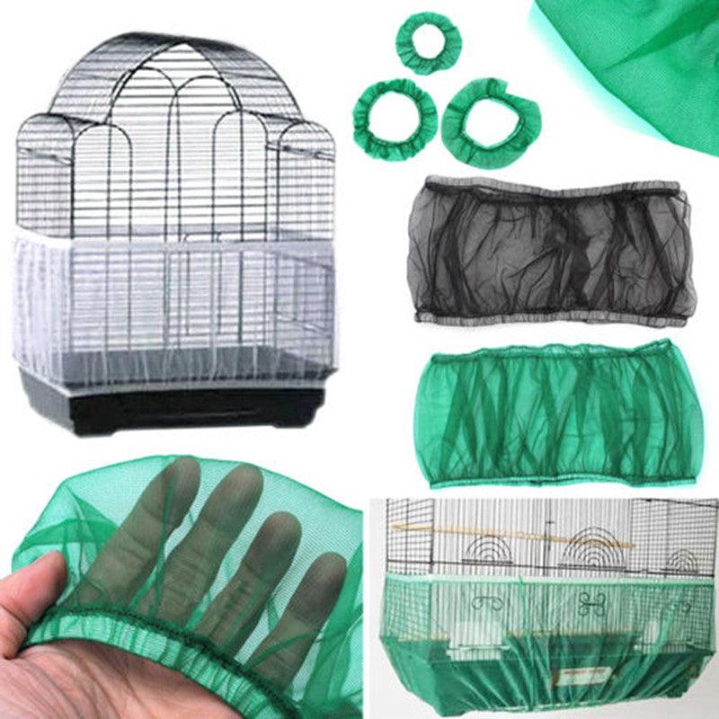 Mesh Bird Cage Covers Dust-Proof Bird Cage - Dog Hugs Cat