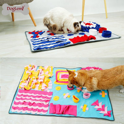 Pet Sniffing Pad Training Blanket Feeding Mat Dog Foraging Skills Toys Pet Activity Training Blanket - Dog Hugs Cat