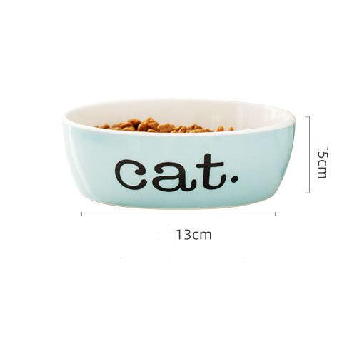 Ceramic Bowl For Pets - Dog Hugs Cat