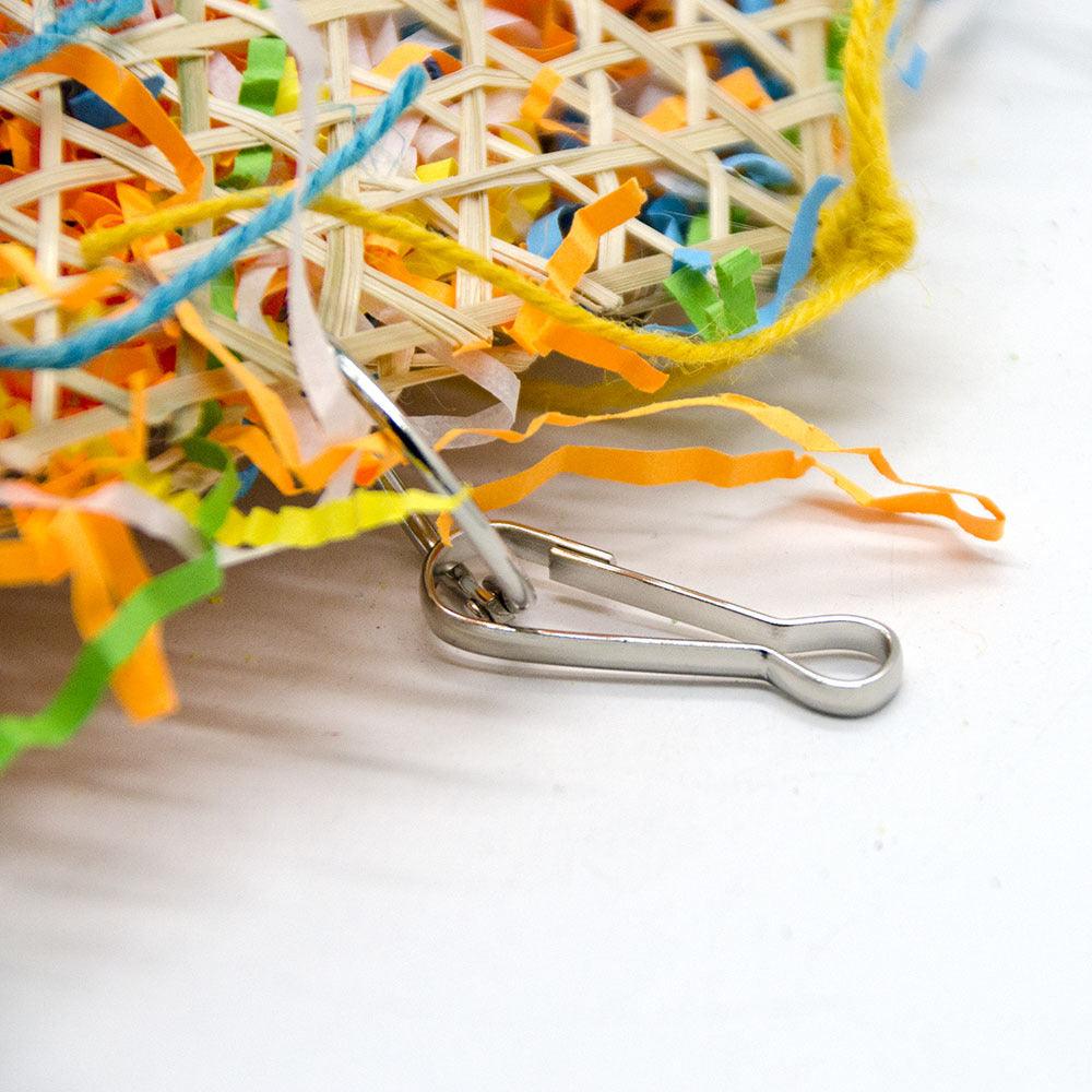 Bird Brushed Straw Toy - Dog Hugs Cat