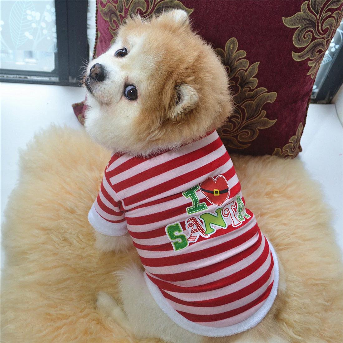 Christmas New Dog Clothes - Dog Hugs Cat