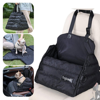 Pet Car Bag Car Front And Rear Seat Dog Car Pad Multi-Functional Anti Splash Autumn And Winter Pet Bag - Dog Hugs Cat
