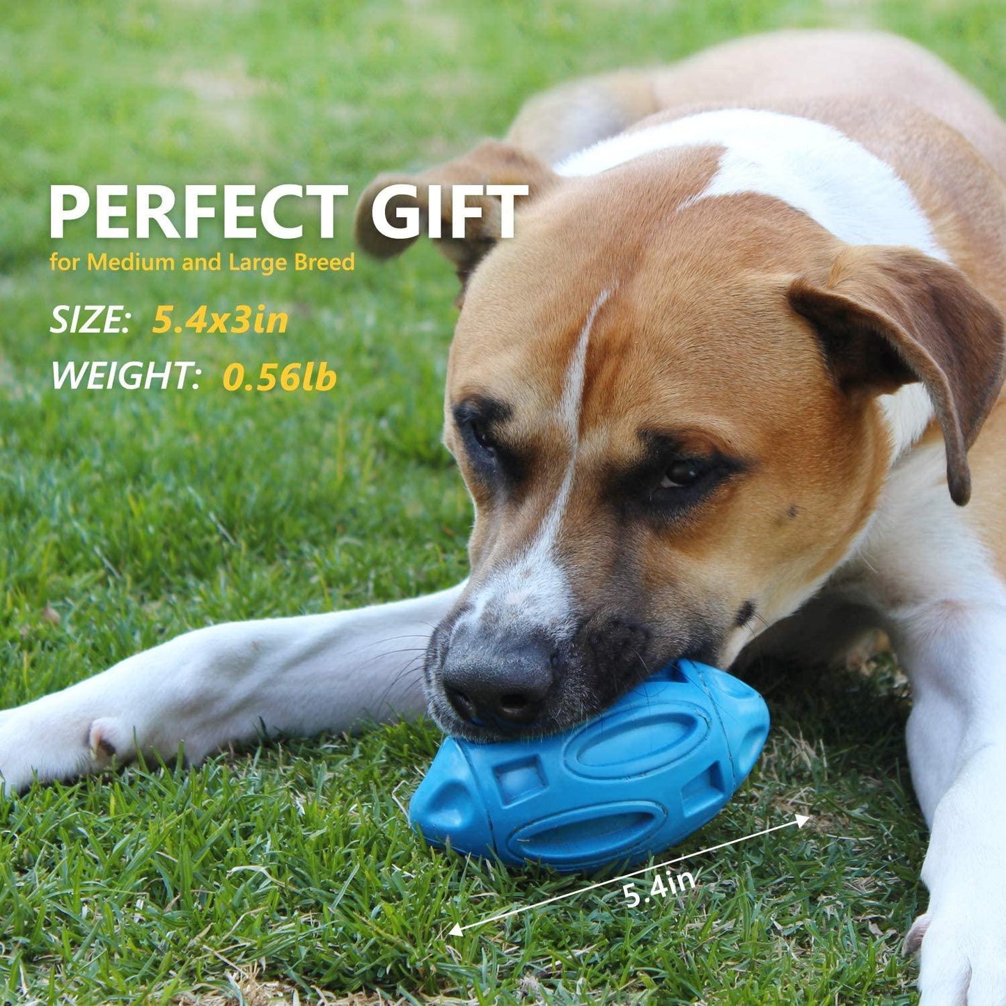 Pet Supplies Dog Toys Rubber Sounding Rugby Wear-Resistant Bite-Resistant Sounding Dog Ball - Dog Hugs Cat