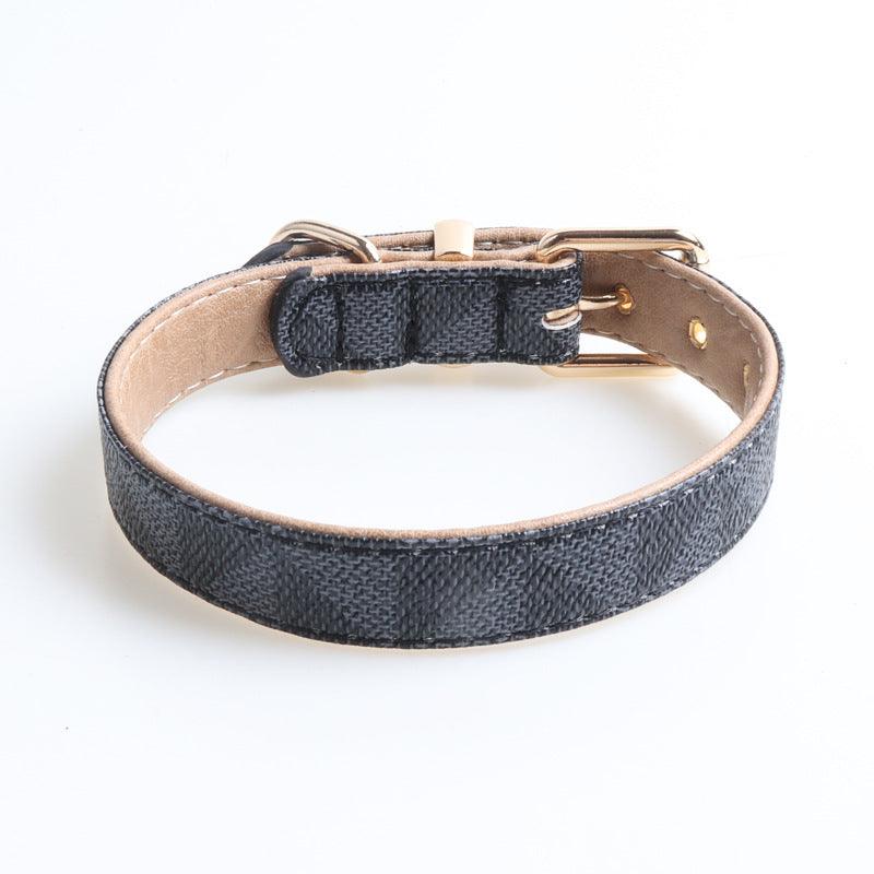 Pet Collar Pu Leather Dog Collar Exquisite Fashion Dog Collar - Dog Hugs Cat