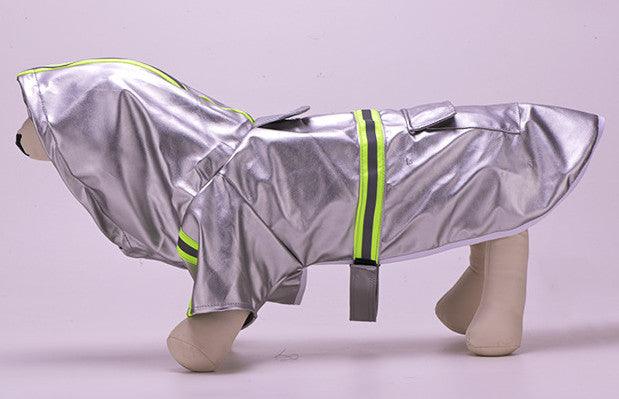 Dog Clothes Reflective Cloak Medium And Large Windproof Outdoor Jacket - Dog Hugs Cat