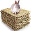 3 Pack Natural Wood Rabbit Bunny Mat Toy Bed for Small Animals like Guinea Pig and Parrot - Durable and Cozy Straw Mat Set - Dog Hugs Cat