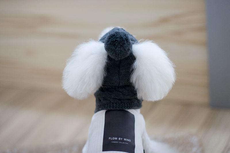 Tide Pet Clothes Dog Hat Bib Suit Teddy Bomei Wool Scarf Autumn Winter Hat Pet Scarf - Dog Hugs Cat