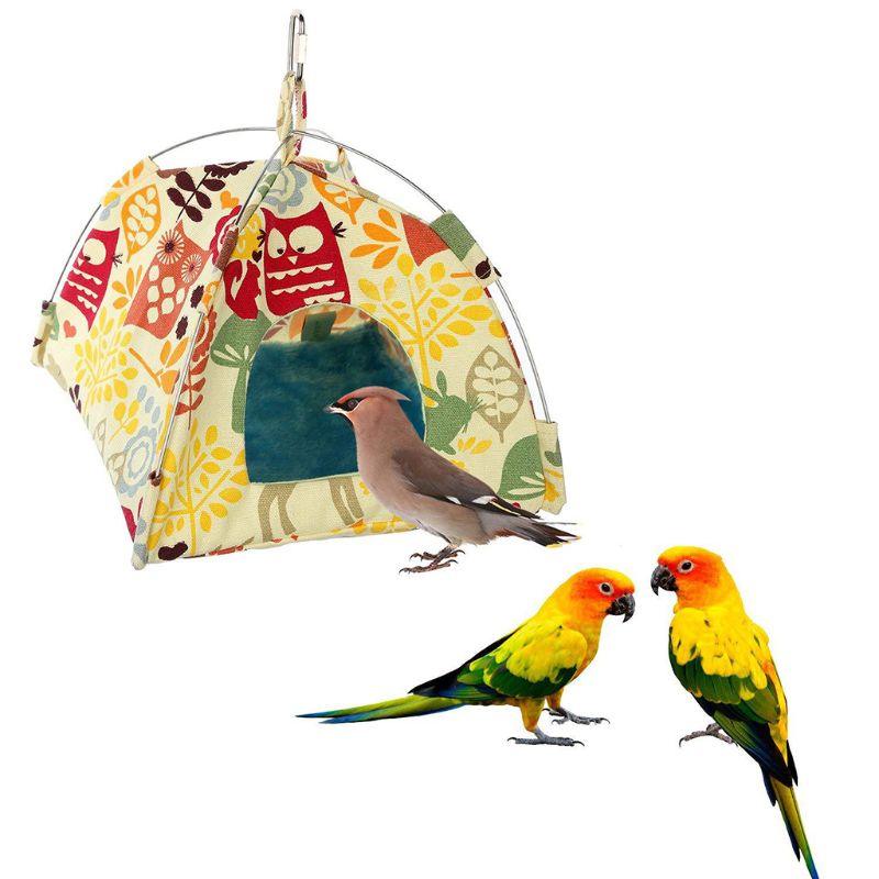 New Hanging Canvas Parrot Tent Bird Cage Pet Universal Bird Tent Hammock Small Pet Nest - Dog Hugs Cat