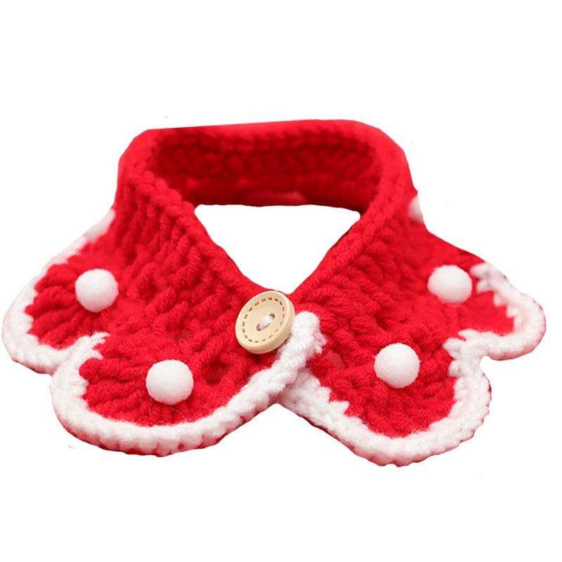 Pet Cats, Dogs, Rabbits, Knitted Collars, Christmas Ornaments, Saliva Towels - Dog Hugs Cat