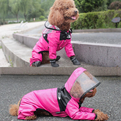 Clothes On Rainy Days Pet Poncho - Dog Hugs Cat