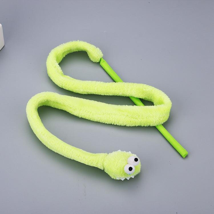 Pet Cat Toy Cartoon Snake Funny Cat Rod Cat Interactive Toy Funny Cat Rod - Dog Hugs Cat