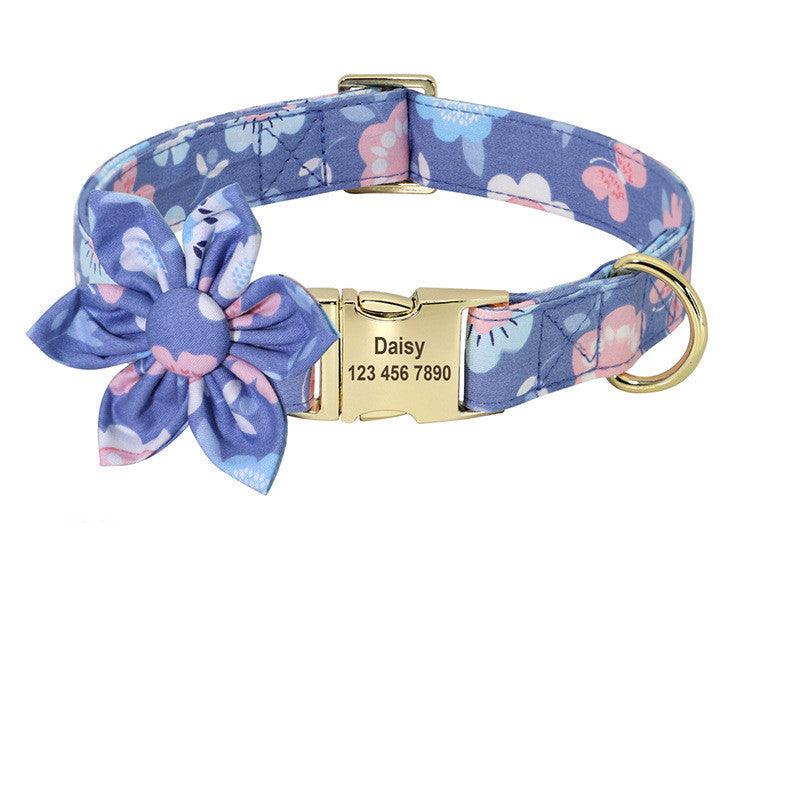 Fashion Printed Dog Collar Personalized Nylon Dog Collar Custom Pet Puppy Cat Collars Engraved Id Tag Collars Dog Accessories - Dog Hugs Cat