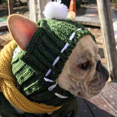 Funny Woolen Hat For Pets To Keep Warm In Winter - Dog Hugs Cat