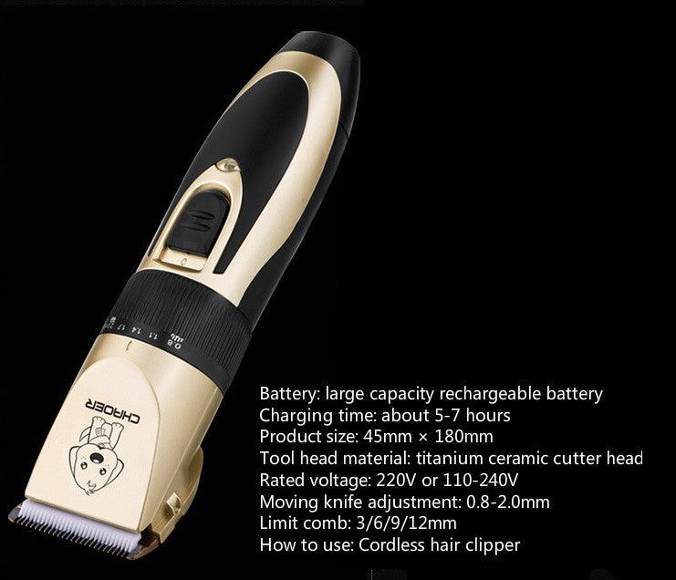 Professional Pet Dog Hair Trimmer Animal Grooming With Electric Nail Clippers Cat Cutter Machine Shaver Scissor Clipper 110-220V - Dog Hugs Cat