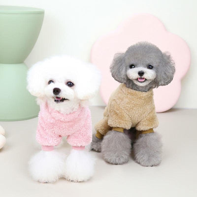 Pet Clothes Dog New Tricolor Pull Loop Four Leg Sweater Winter Keep Warm - Dog Hugs Cat