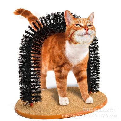 Cat Toy Scratching Massage Brush Comber Hair Cleaning - Dog Hugs Cat
