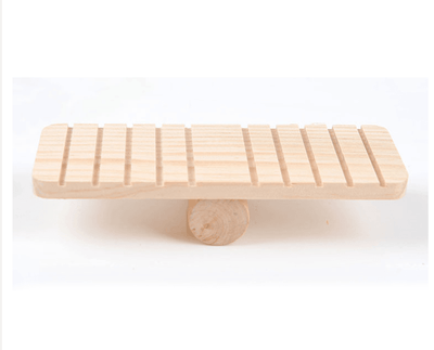 Hamster Wooden Seesaw - Dog Hugs Cat